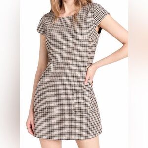 Amanda Uprichard Felice Houndstooth mini dress in destry